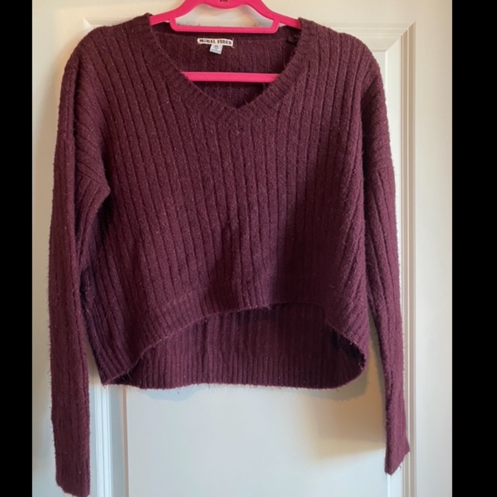 Moral fiber (boathouse) cropped sweater